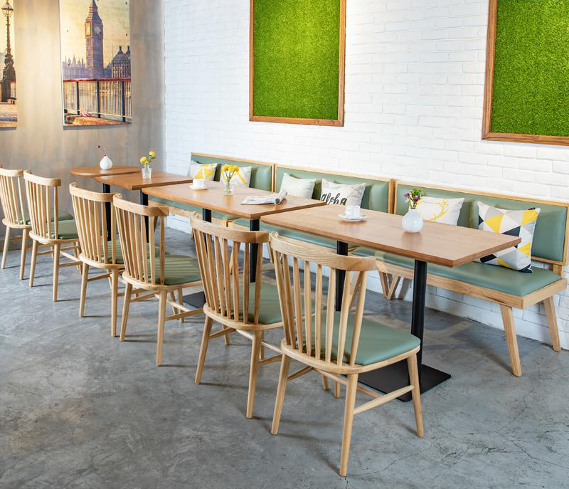 餐厅靠墙卡座茶餐厅沙发桌椅组合 甜品店奶茶店西餐厅咖啡厅卡座